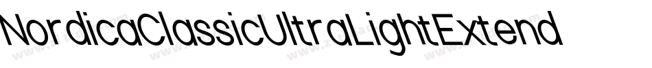 NordicaClassicUltraLightExtendedOppositeOblique-GeZm字体转换