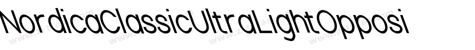 NordicaClassicUltraLightOppositeOblique-zqya字体转换