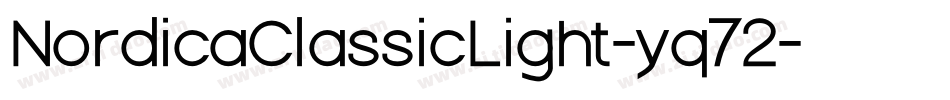 NordicaClassicLight-yq72字体转换