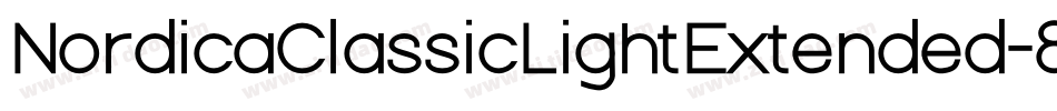 NordicaClassicLightExtended-8dgZ字体转换