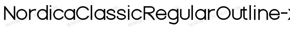 NordicaClassicRegularOutline-xq90字体转换