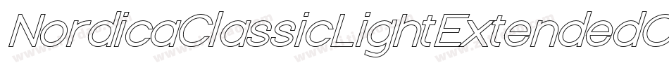 NordicaClassicLightExtendedObliqueOutline-rqD8字体转换