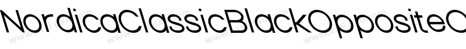 NordicaClassicBlackOppositeObliqueOutline-678o字体转换