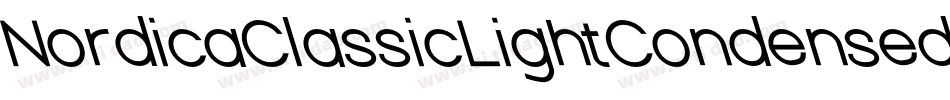 NordicaClassicLightCondensedOppositeOblique-1MXj字体转换