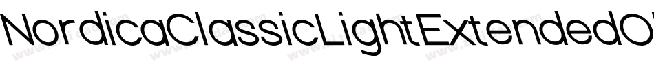 NordicaClassicLightExtendedObliqueOutline-rqD8字体转换