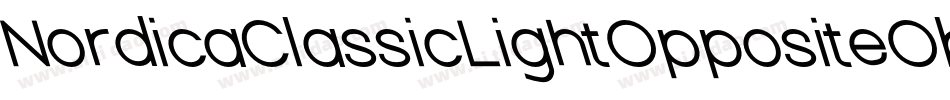 NordicaClassicLightOppositeObliqueOutline-7mEw字体转换