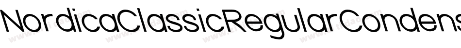 NordicaClassicRegularCondensedOppositeOblique-XaWa字体转换