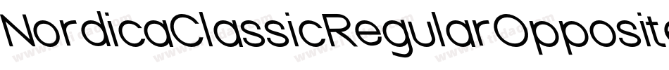 NordicaClassicRegularOppositeObliqueOutline-32XG字体转换