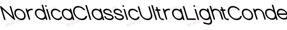 NordicaClassicUltraLightCondensedOppositeOblique-qqXl字体转换