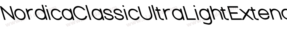 NordicaClassicUltraLightExtendedOppositeOblique-GeZm字体转换