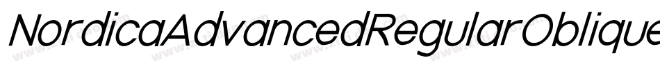 NordicaAdvancedRegularOblique-EeaW字体转换