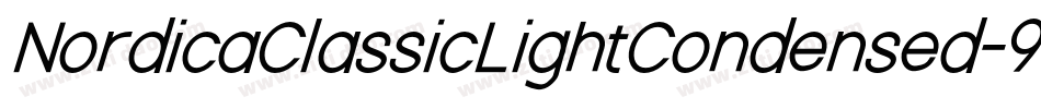 NordicaClassicLightCondensed-9PGZ字体转换
