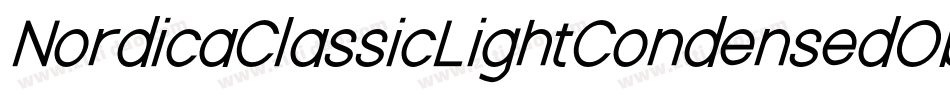 NordicaClassicLightCondensedObliqueOutline-ndYR字体转换