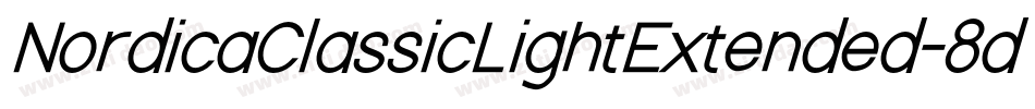 NordicaClassicLightExtended-8dgZ字体转换