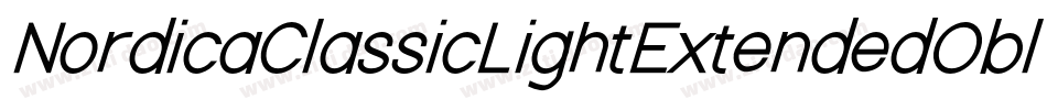 NordicaClassicLightExtendedObliqueOutline-rqD8字体转换