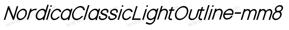 NordicaClassicLightOutline-mm8j字体转换