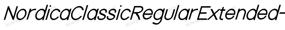 NordicaClassicRegularExtended-oP9A字体转换