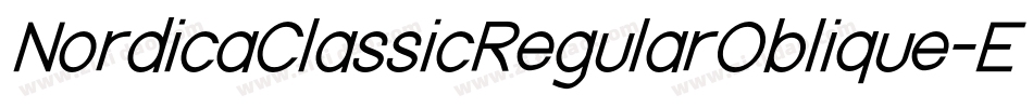 NordicaClassicRegularOblique-EeZz字体转换