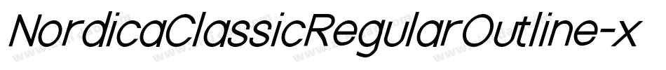 NordicaClassicRegularOutline-xq90字体转换