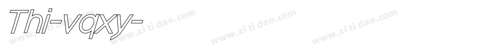 Thi-vqxy字体转换