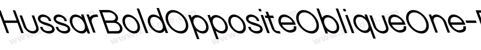 HussarBoldOppositeObliqueOne-EeLg字体转换