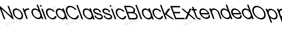 NordicaClassicBlackExtendedOppositeOblique-VJ86字体转换