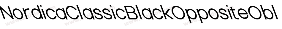 NordicaClassicBlackOppositeOblique-5wBL字体转换