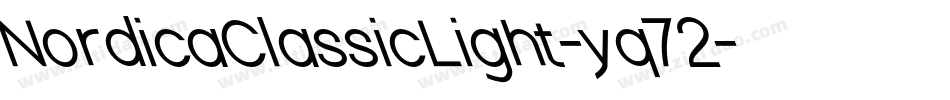 NordicaClassicLight-yq72字体转换