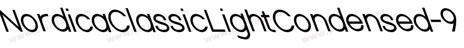 NordicaClassicLightCondensed-9PGZ字体转换