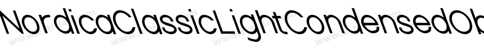 NordicaClassicLightCondensedObliqueOutline-ndYR字体转换