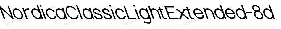 NordicaClassicLightExtended-8dgZ字体转换