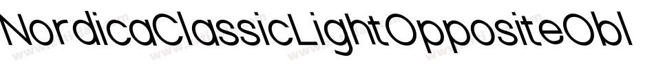 NordicaClassicLightOppositeObliqueOutline-7mEw字体转换