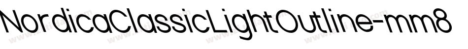 NordicaClassicLightOutline-mm8j字体转换