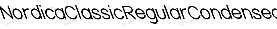 NordicaClassicRegularCondensedOppositeOblique-XaWa字体转换