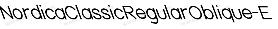 NordicaClassicRegularOblique-EeZz字体转换