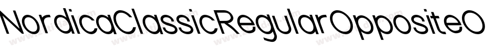 NordicaClassicRegularOppositeObliqueOutline-32XG字体转换