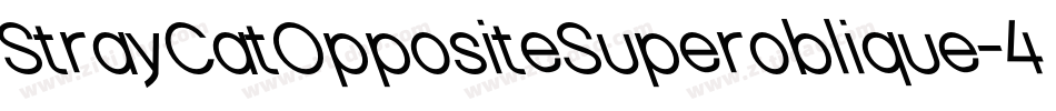StrayCatOppositeSuperoblique-45MB字体转换