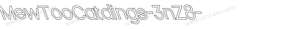 MewTooCatdings-3nZ8字体转换