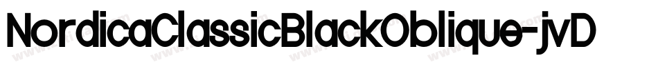 NordicaClassicBlackOblique-jvDl字体转换