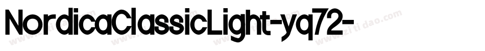 NordicaClassicLight-yq72字体转换