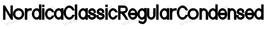 NordicaClassicRegularCondensedOblique-PAX2字体转换