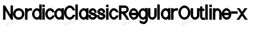 NordicaClassicRegularOutline-xq90字体转换