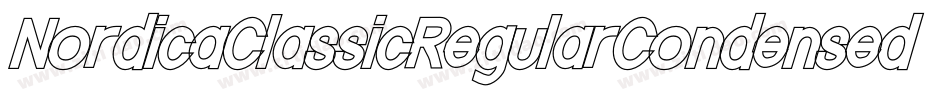 NordicaClassicRegularCondensedOblique-L9ZG字体转换
