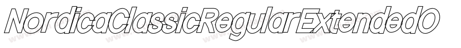 NordicaClassicRegularExtendedObliqueOutline-0rjo字体转换