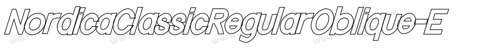 NordicaClassicRegularOblique-EeZz字体转换