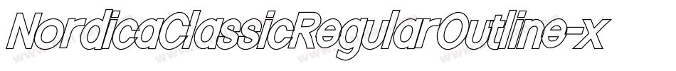 NordicaClassicRegularOutline-xq90字体转换
