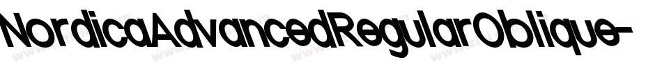 NordicaAdvancedRegularOblique-EeaW字体转换