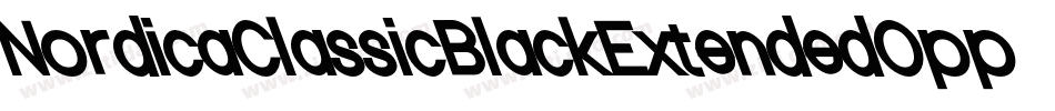 NordicaClassicBlackExtendedOppositeOblique-VJ86字体转换