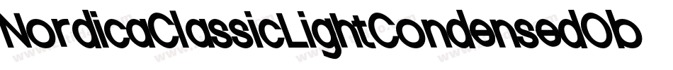 NordicaClassicLightCondensedObliqueOutline-ndYR字体转换