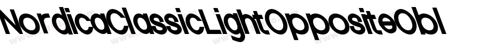NordicaClassicLightOppositeObliqueOutline-7mEw字体转换